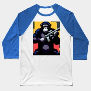 Chimps Packing Heat Baseball T-Shirt